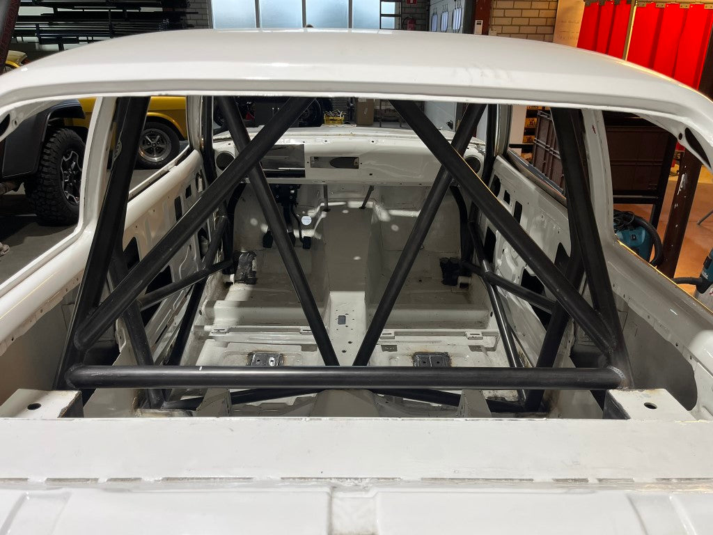 Rolkooi volgens Historische reglementen voor de Ford Escort MK2.