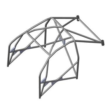 FIA gehomologeerde rolkooi voor BMW E92, gelaste laskooi met verstevigingen, ontworpen voor circuit en rallysport